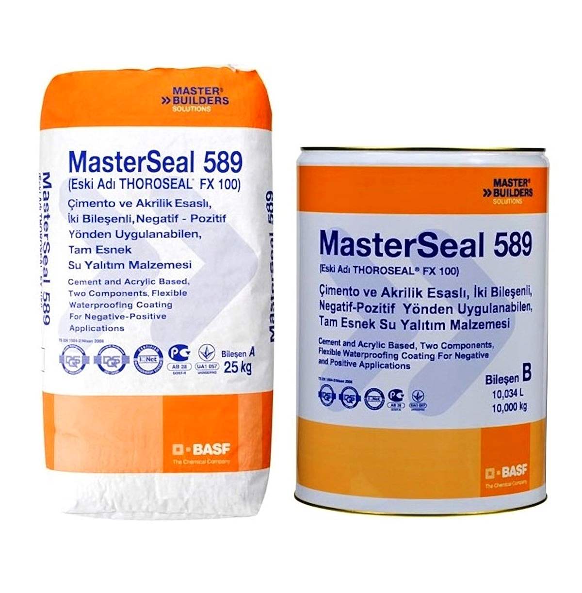    BASF MASTERSEAL 589 BEYAZ 25+8 KG SET