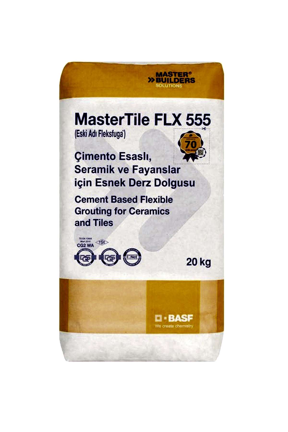 BASF MASTERTILE FLX 555 BAHAMABEJ 20 KG (FLEKSFUGA)