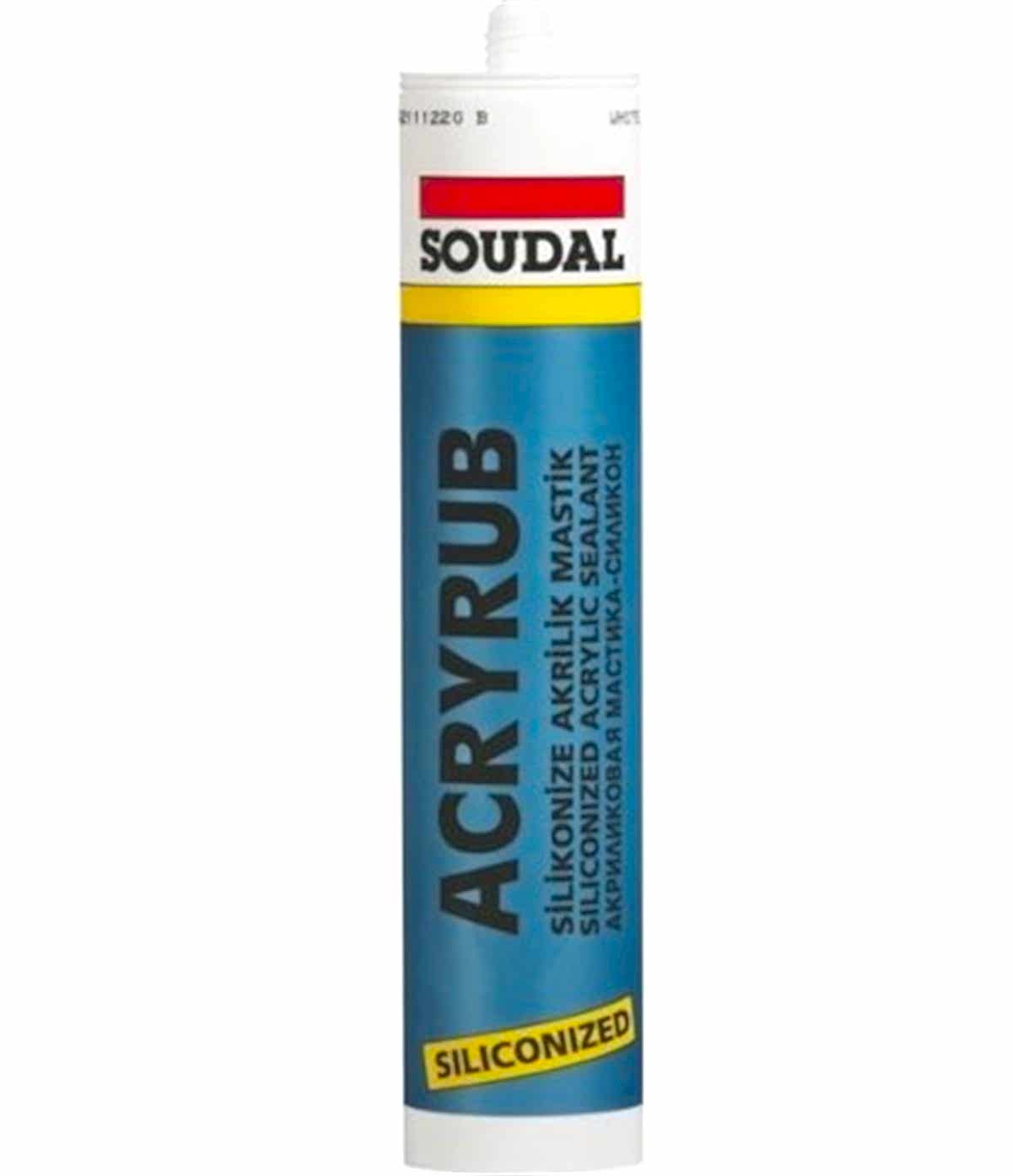 SOUDAL ACRYRUB SILIKONIZE MASTIK ANTRASIT GRI 500 GR 30 AD