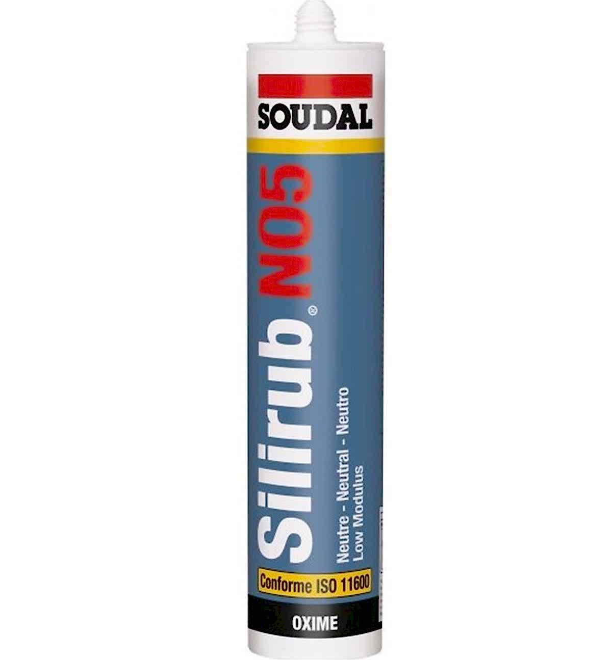 SOUDAL SILIRUB NO5-HE SILIKON ALÜMINYUM SILVER 300 ML (24 AD)