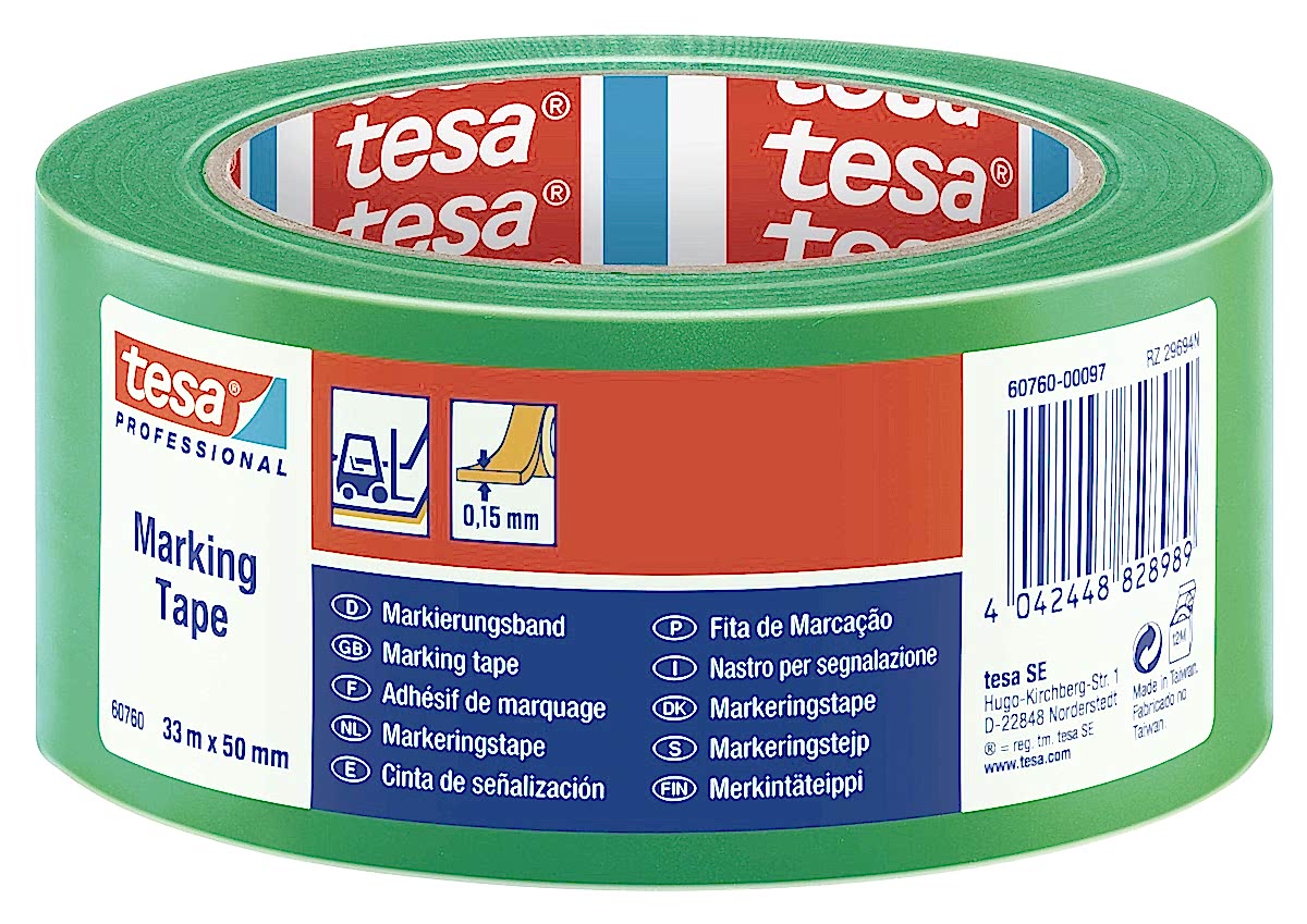 TESA 60760 YER ISARETLEME BANDI YESIL 50MMX33M
