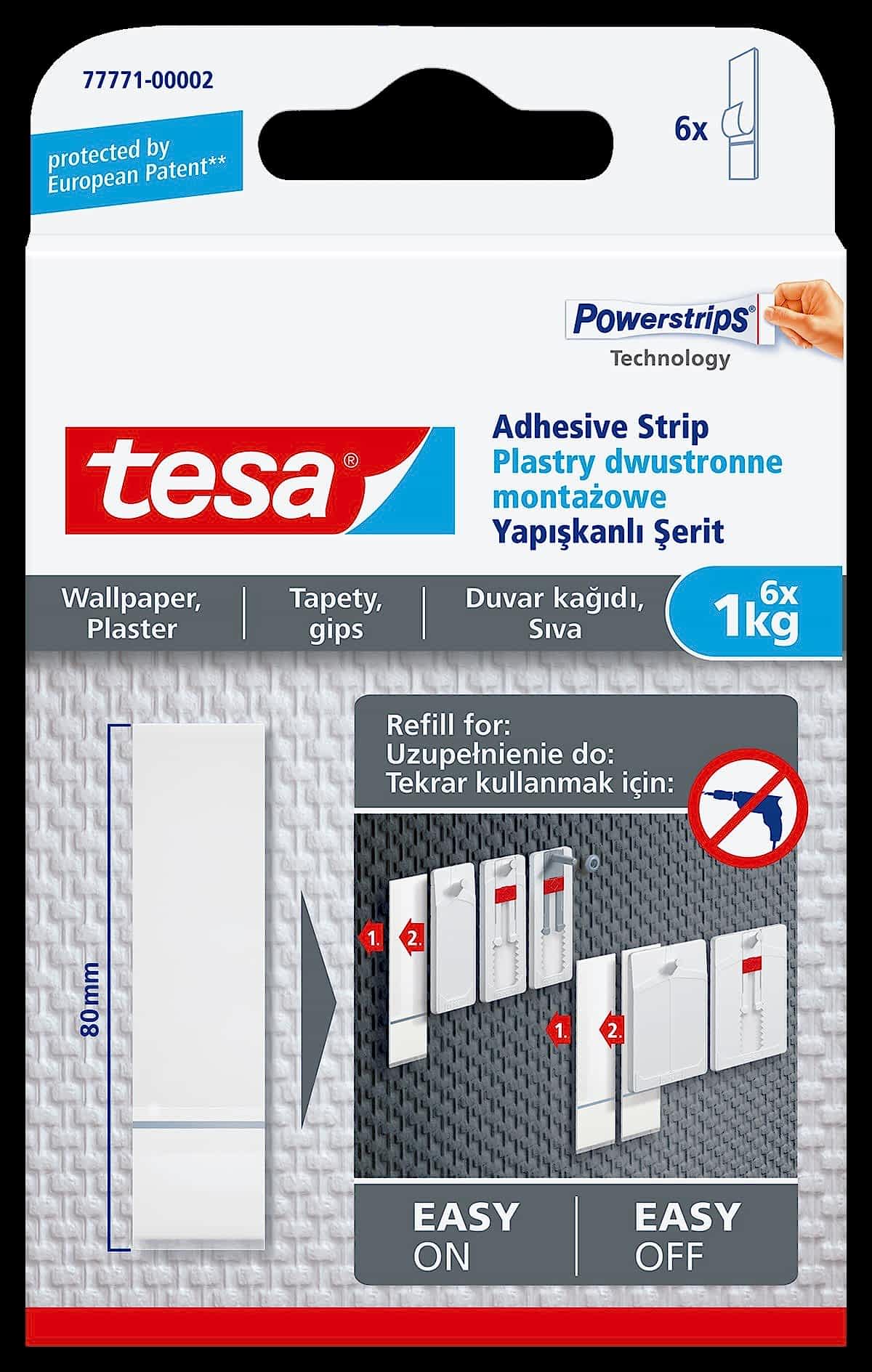 TESA 77771 SÖKÜLEBILIR ASKI DUVAR YEDEK BANT 1KG 6 ADET